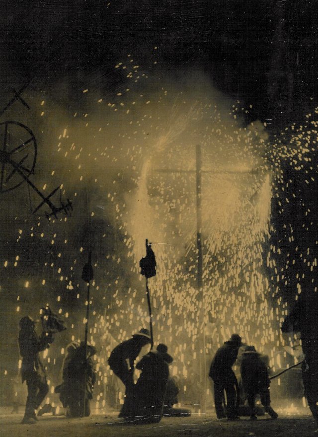 Foto de los fuegos de Mayorga