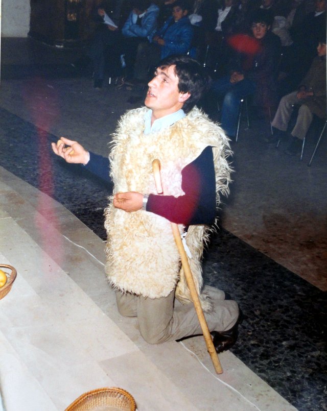 Foto de la Corderada de Mayorga. Sale Mario Fernandez Marcos. 1980