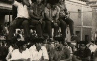 Foto de la Peña la Chispa de Mayorga. 1971
