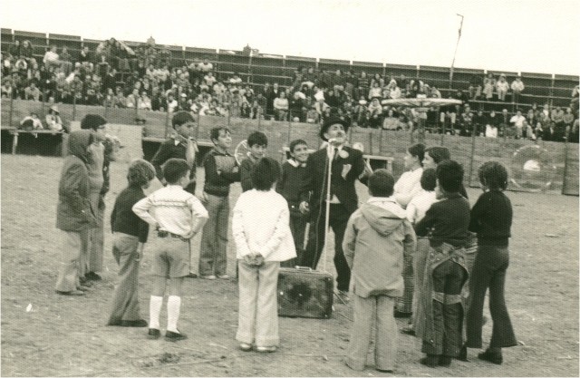 Foto de la charlotada de Mayorga en 1976