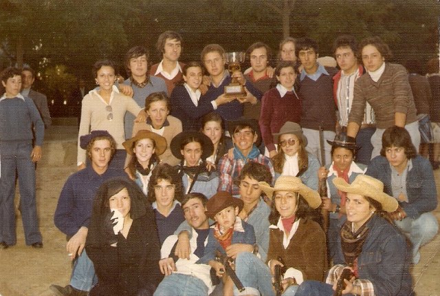 Foto de la Peña Miura en las fiestas de Mayorga
