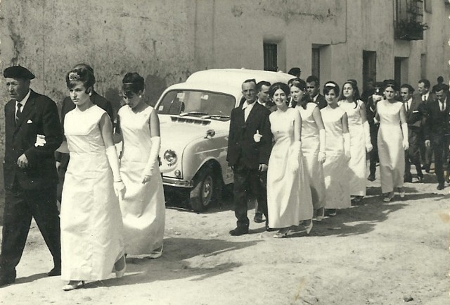 Foto de la Reina y las damas de las fiestas de Mayorga 1968