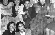 Mayorganas celebrando una merienda de catequesis