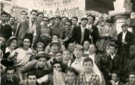Foto de grupo en las fiestas de Mayorga de 1955