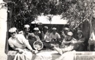 Foto de los de la Peña el Silencio en la Romeria del Toro en Mayorga 1974