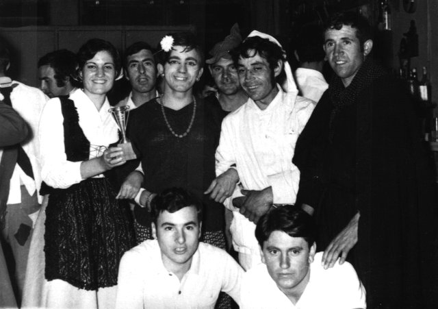 Foto del carnaval en Mayorga 1971