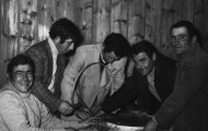 Foto de algunos de la peña la Chispa de Mayorga
