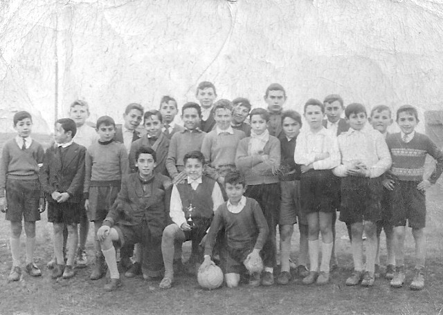 Foto de un equipo de fútbol de Mayorga 1958