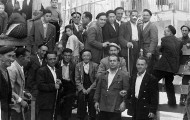 Mayorganos en la plaza de toros de Mayorga
