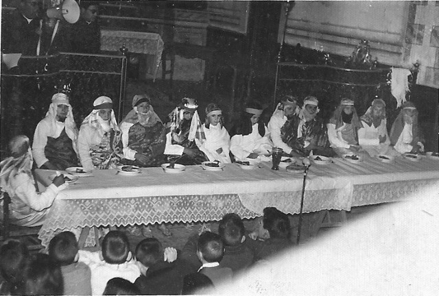 Foto de la representación de la pasión en Mayorga 1960
