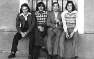Foto de amigos en la plaza de Mayorga 1973