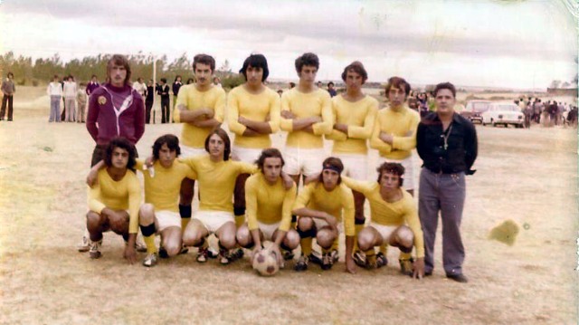 Foto de los integrantes del Racing de Mayorga en 1974