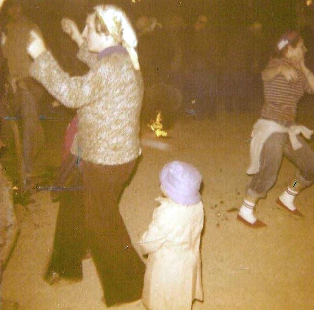 Foto de Manuela Rueda bailando en El Vítor de Mayorga