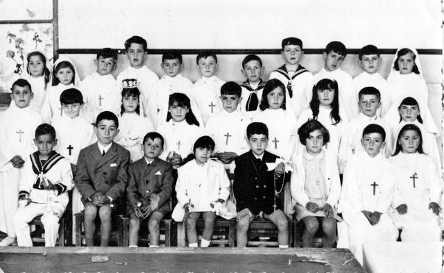 Foto de escolares en Mayorga en 1965