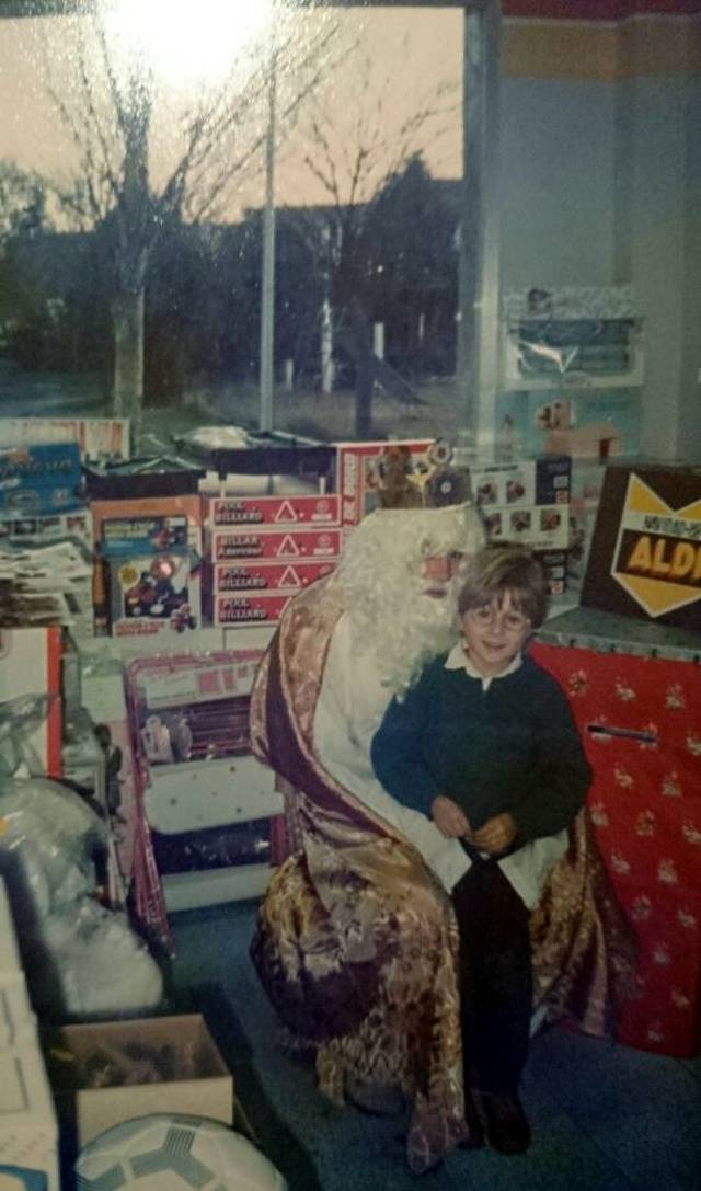 Supermercado ALDI visitado por los Reyes Magos en Mayorga