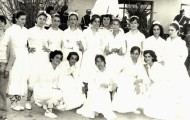 Foto del Baile de Cintas en Mayorga en 1975