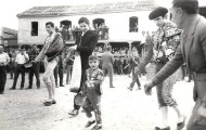Foto de los toreros en el paseillo durante las fiestas de Mayorga
