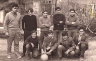 Foto del equipo de fútbol del Colegio Rural de Mayorga en 1968