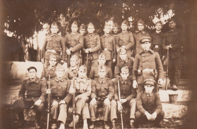 Francisco Fernández Rueda haciendo el servicio militar 1929