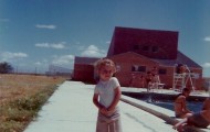 Foto de la piscina de Mayorga en 1974