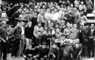Foto de grupo en las fiestas de Mayorga 1959