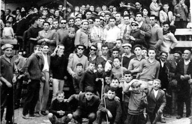 Foto de grupo en las fiestas de Mayorga 1959