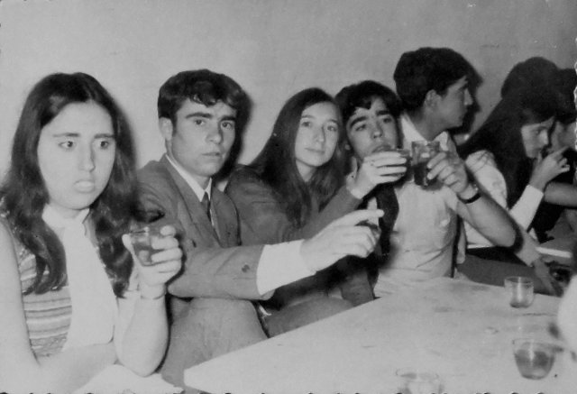 Foto en el baile del Bar Central 1972