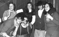La Peña el Silencio celebrando la Noche Vieja en Mayorga 1978