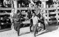 Foto en las fiestas de Mayorga 1971