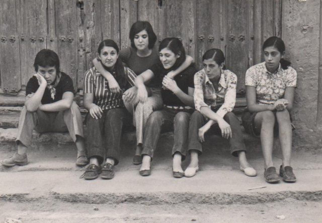 Foto de amigas en Mayorga 1970