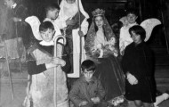 Foto del portal de Belén en Mayorga 1968