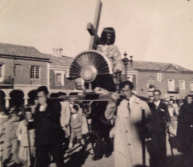 Foto de la procesión de Semana Santa en Mayorga