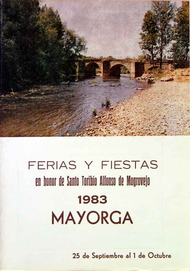Programa Fiestas Mayorga 1983