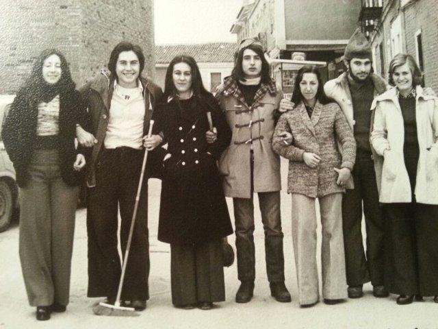 Foto de los quintos de Mayorga de 1975