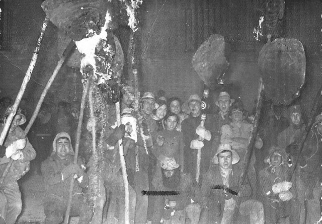 Foto de la Peña el Silencio en El Vítor de Mayorga 1972