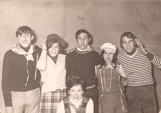 Foto de Nochevieja en Mayorga 1971