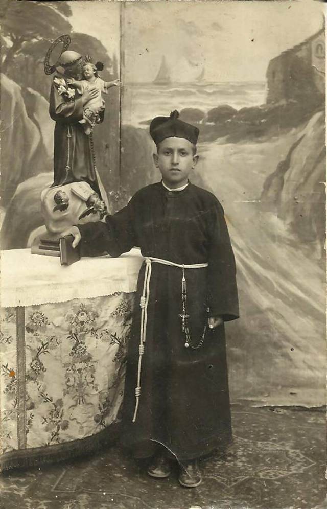 Foto de Marino Pascual en los frailes 1929