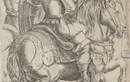 El mayorgano Francisco de Quiñones (primero por la izquierda)