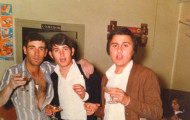 Amigos en Mayorga Bar Borona 1986