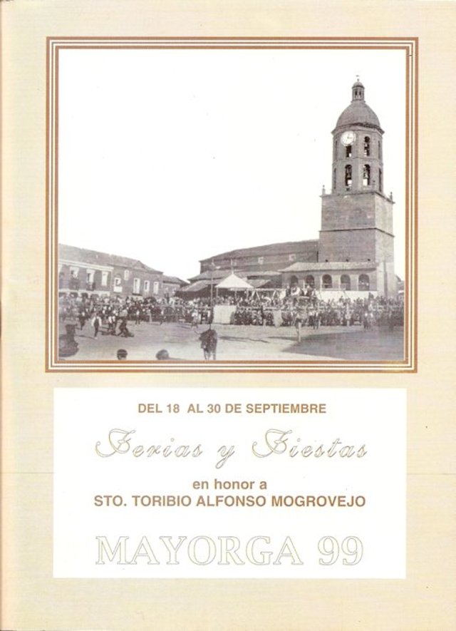 Portada programa fiestas Mayorga 1999