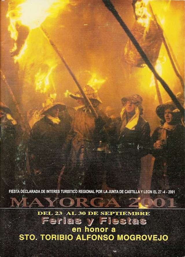 Portada programa fiestas Mayorga 2001