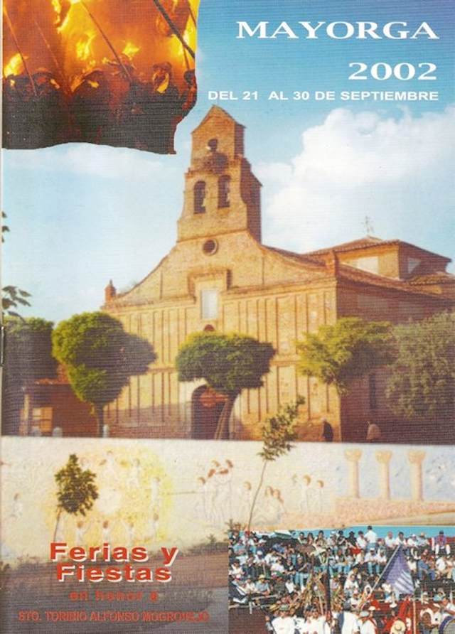 Portada programa fiestas Mayorga 2002