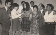 Pandilla en el Bar Central Mayorga 1968