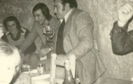 Foto de una merienda en la Peña El Silencio de Mayorga 1976
