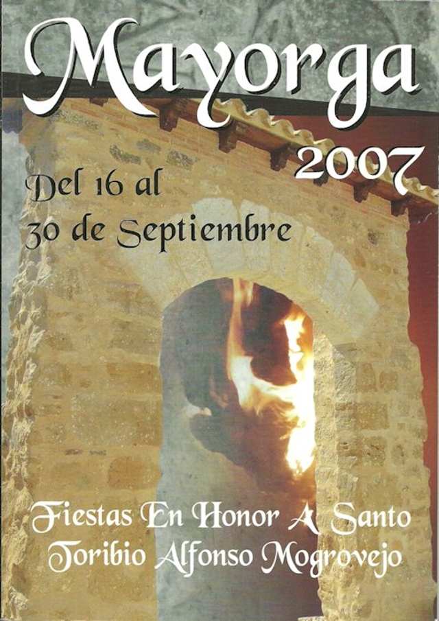 Portada programa fiestas Mayorga 2007