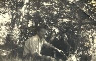 Pedro, Manuela y Cira en Mayorga 1966