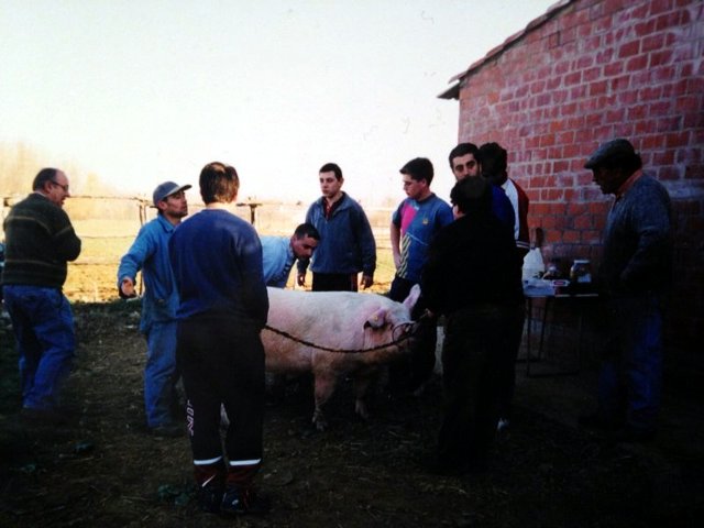 Amigos de mantanza en Mayorga 1998