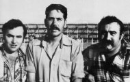 Ignacio Cirpi y Gordi en las fiestas de Mayorga 1976