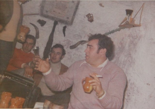 Foto en la peña el Silencio de Mayorga 1979