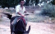 Retrato de Toribio Redondo de camino a la huerta